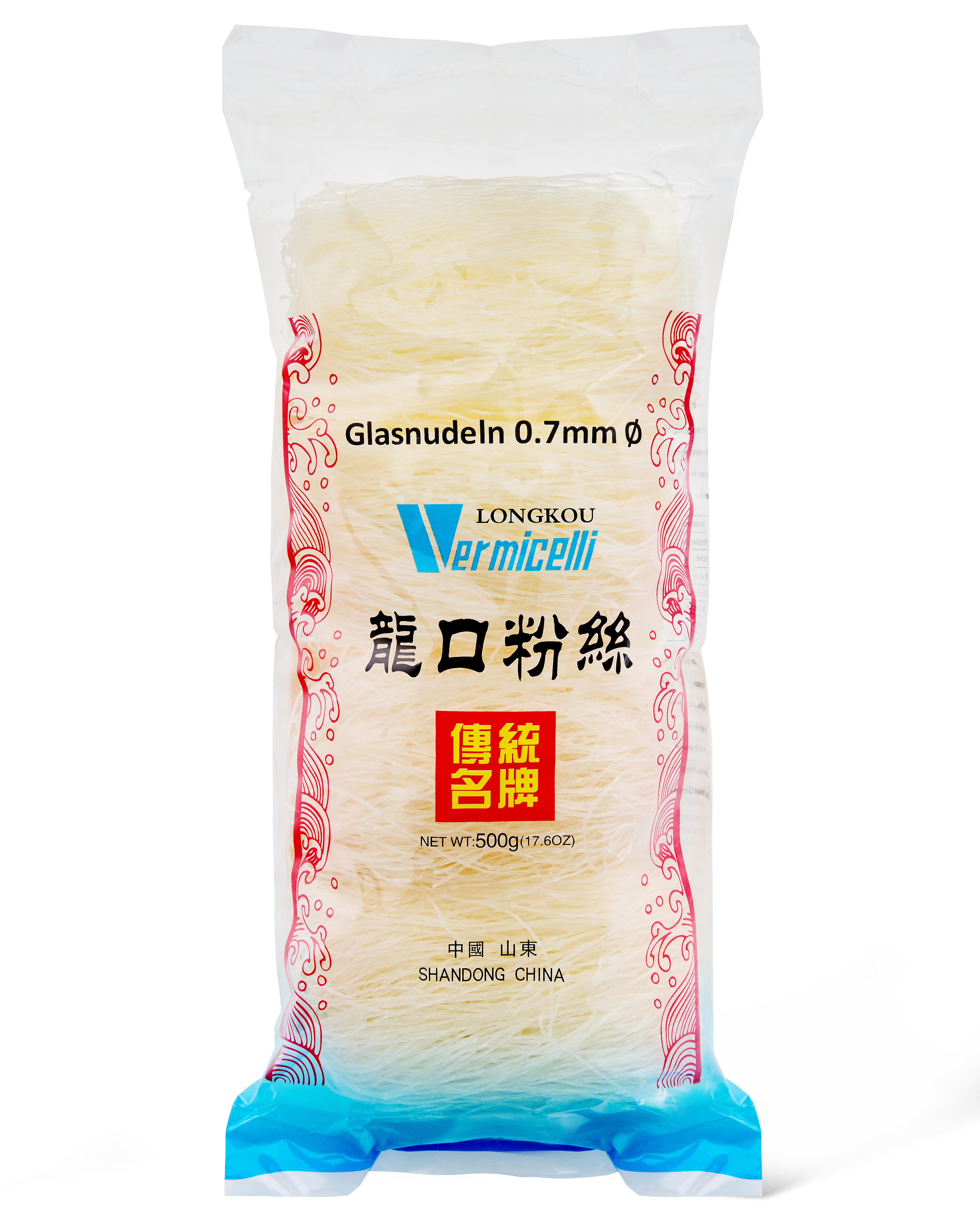 Локшина крохмальна бобова фунчоза Vermicelli Longkou 0,5 кг