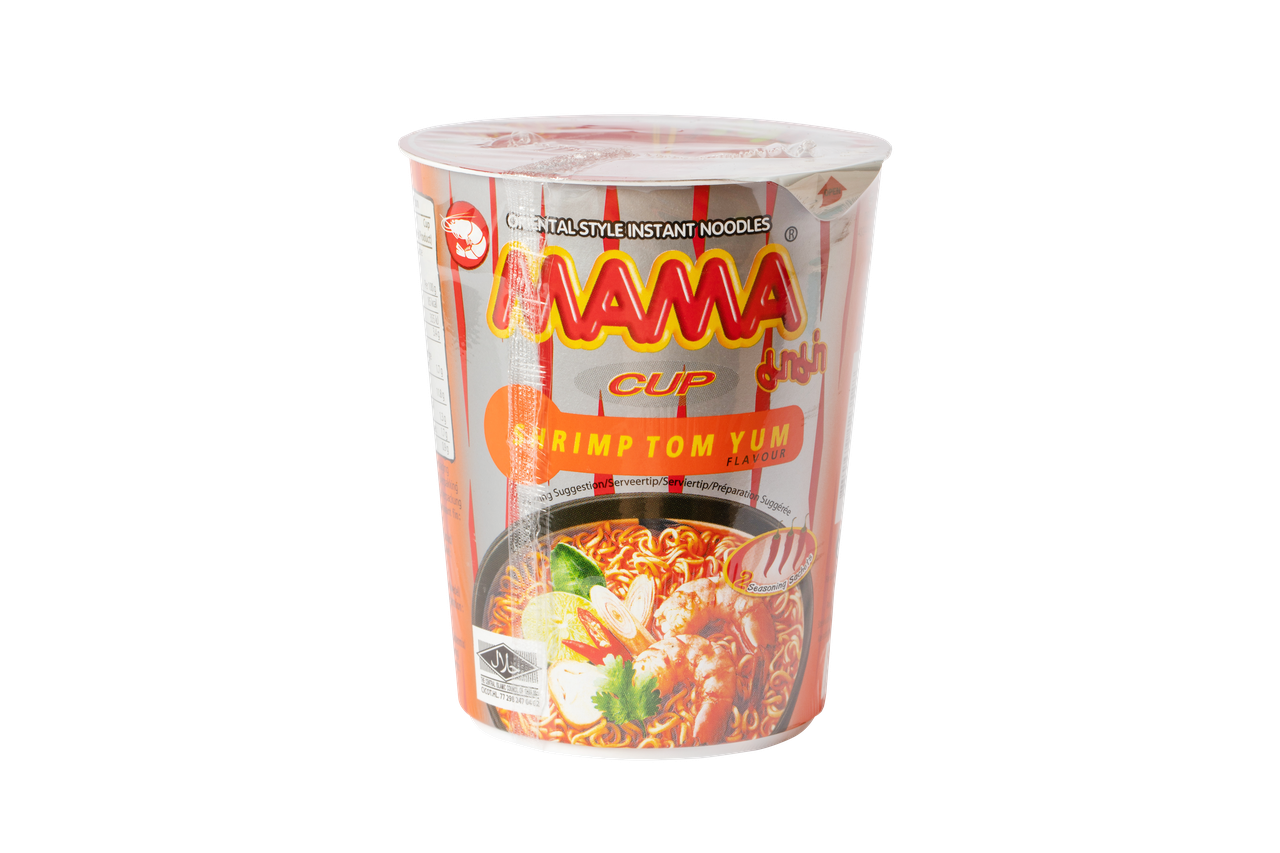 Локшина швидкого приготування з креветками Том Ям у стаканчику MAMA 70 г