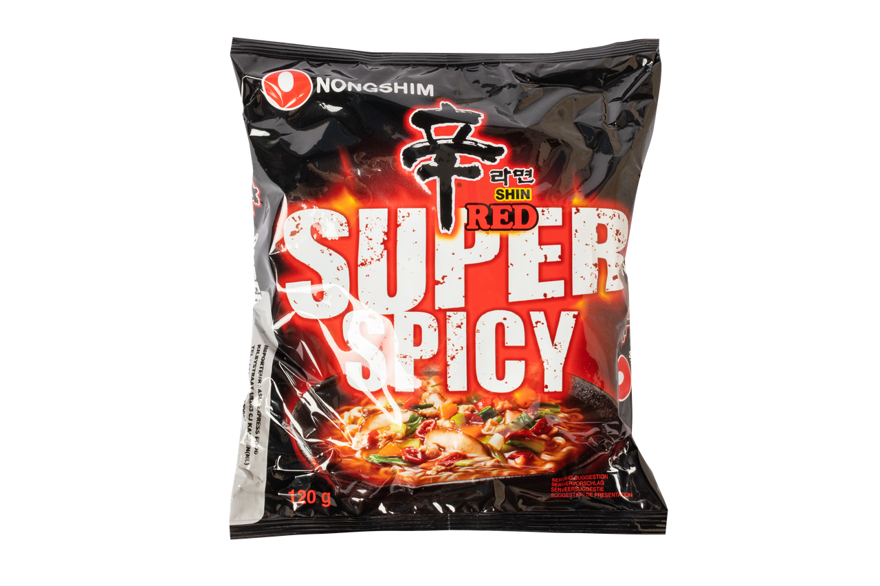 Локшина швидкого приготування Shin Red Super Spicy NONGSHIM, дуже гостра, 120 г