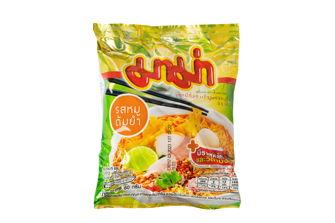 Локшина швидкого приготування «Том Ям» зі свининою Tom Yum Pork Flavour MAMA 60 г