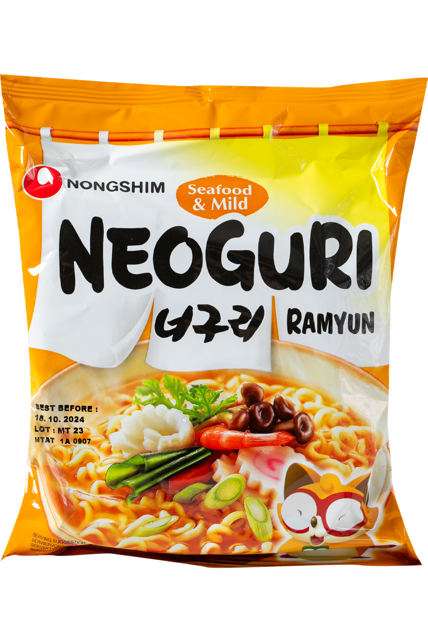 Локшина швидкого приготування середньої гостроти з морепродуктами Mild Neoguri Ramyun NONGSHIM 120 г