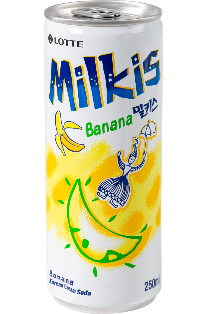Сильногазований напій Banana Milkis LOTTE 250 мл