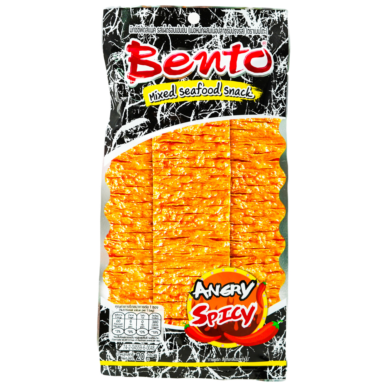 Снек із кальмара Angry spicy BENTO 20 г