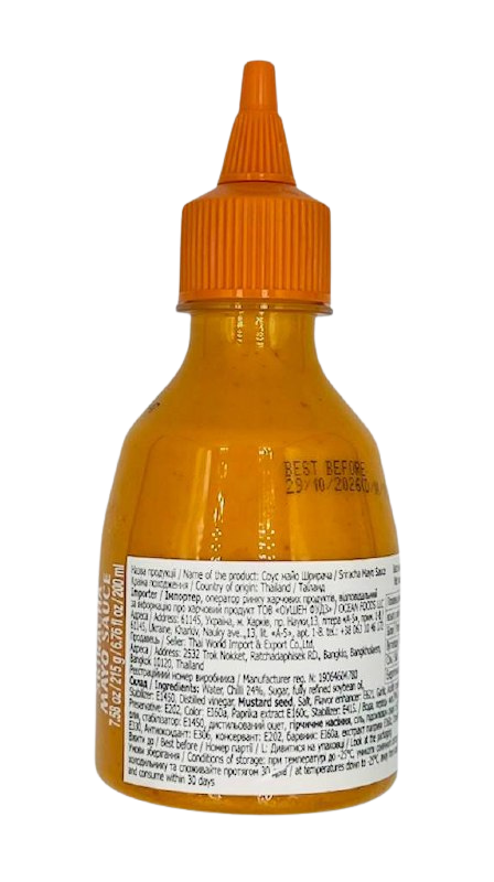 Соус шрірача UNI-EAGLE Hot Chilli Mayo 0,200 л / 0,215 кг