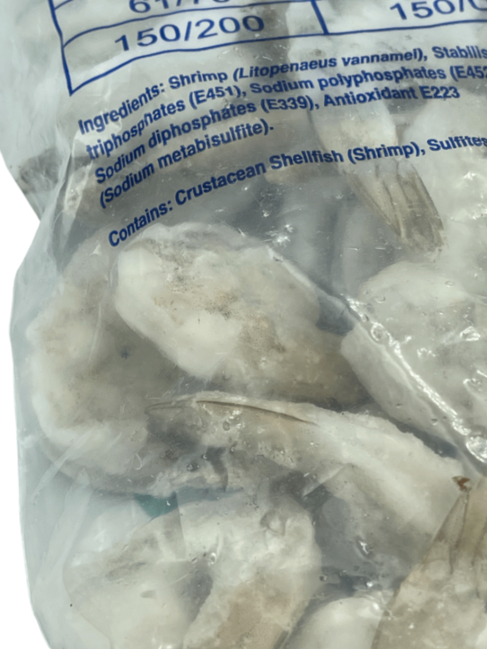 Креветка ваннамей 0% глазурі 31/35  з/м ,в панцері,б/г чищена без вени Tropical 1,13 кг