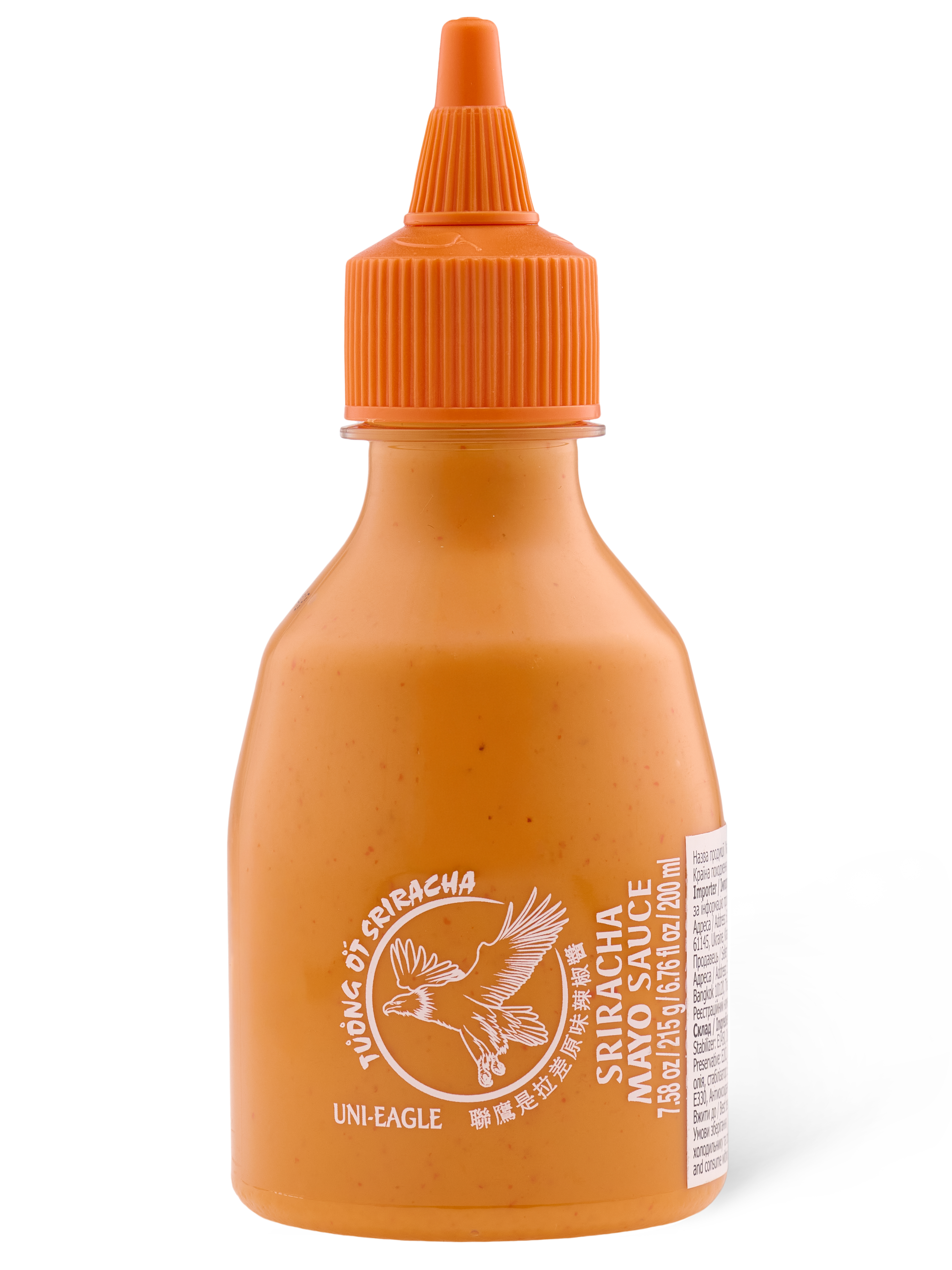 Соус шрірача UNI-EAGLE Hot Chilli Mayo 0,200 л / 0,215 кг