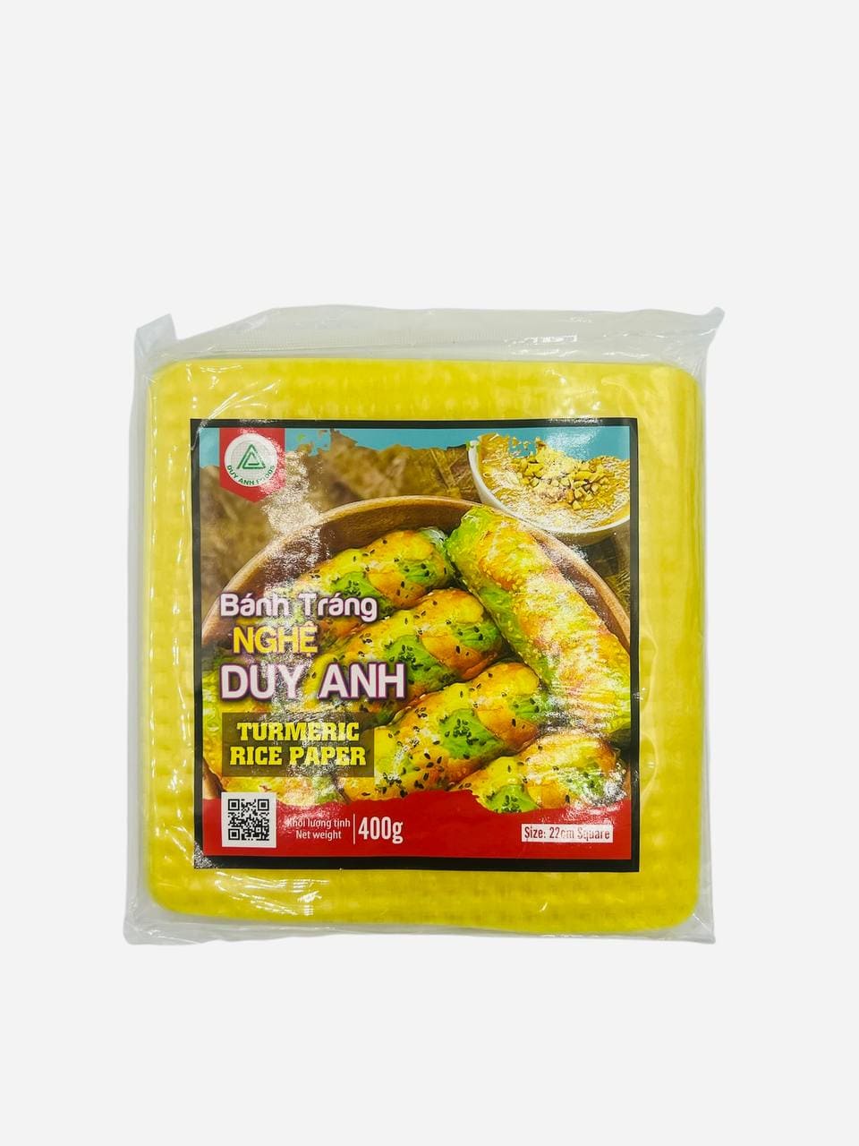 Папір рисовий квадратний жовтий Duy Anh Foods 0,4 кг