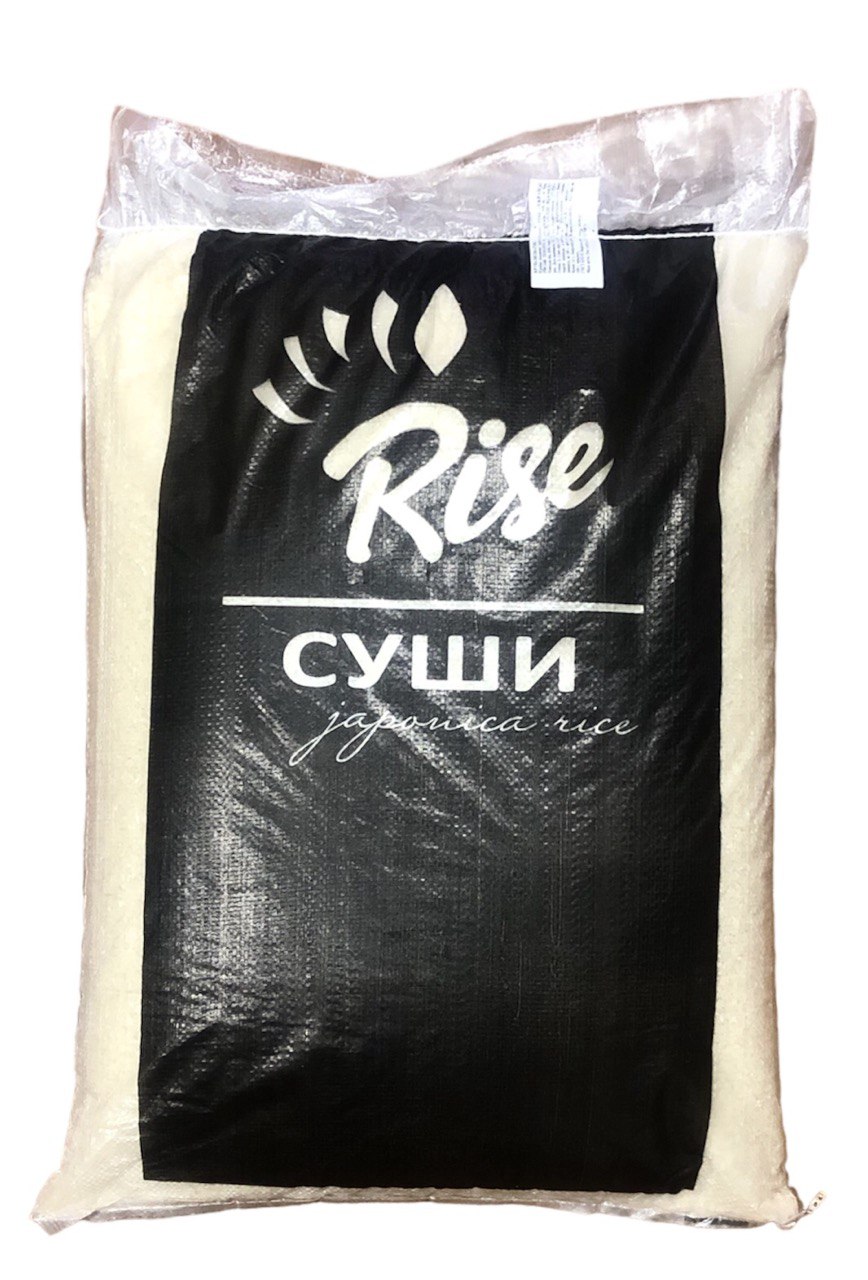 Рис для суші Україна Сalrose 25 кг (чорний мішок)